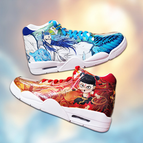 nikeflightlegacy哪吒球鞋定制