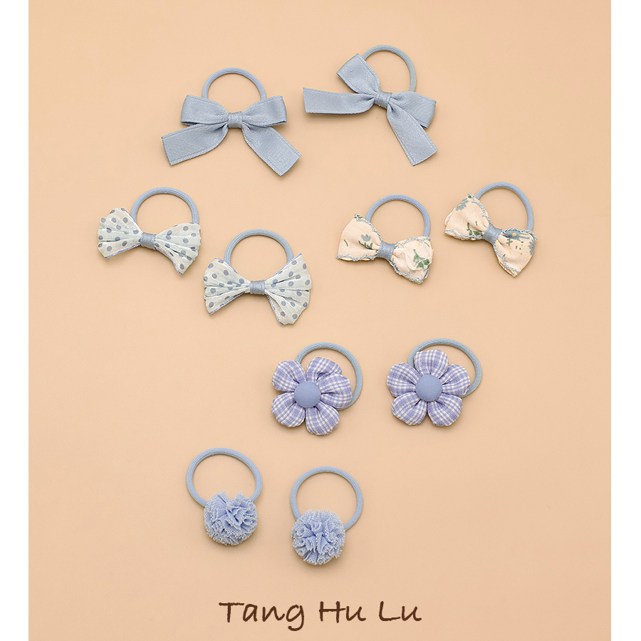 宝宝皮筋不伤发儿童蝴蝶结发绳波点发饰婴儿发圈女童头绳飘带头饰