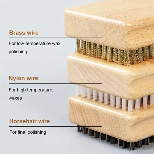 滑雪板打蜡刷套装三刷铜刷尼龙刷马毛刷雪板打蜡雪板保养疏水槽