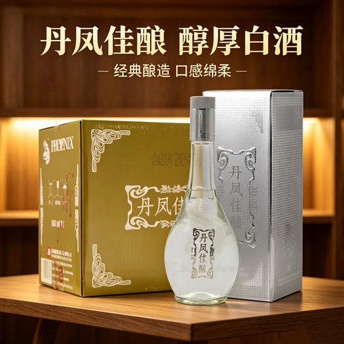 银丹凤佳酿38度浓香型厦门高粱酒500ml白酒整箱6瓶礼盒装粮食酒