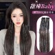挂耳染镭射假发片羽毛接发彩色假发女团彩虹挑染假发片接发假发女