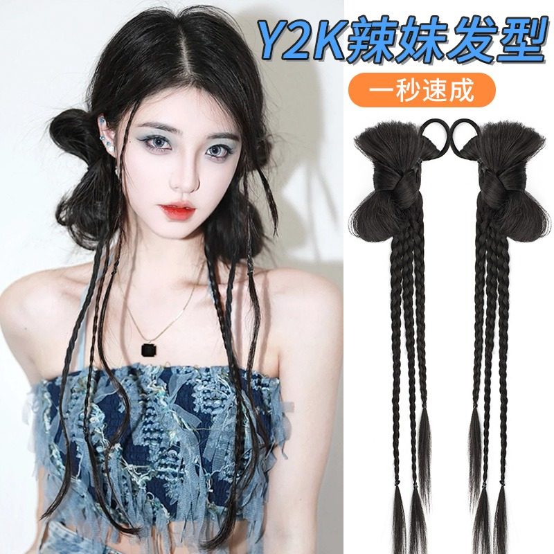 假发辫子女马尾新中式甜酷编发自然麻花小辫子网红同款拳击辫假发