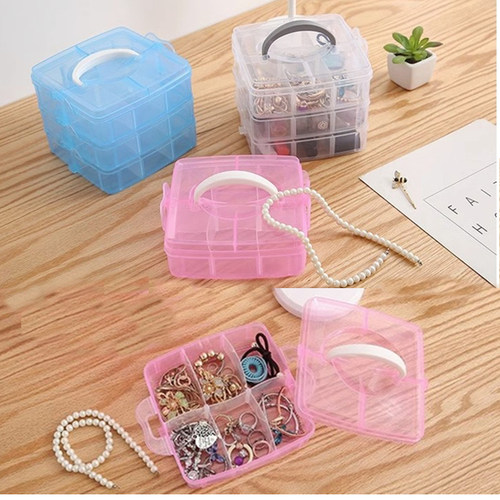 三层18格收纳标本盒分格小号手提