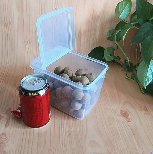 冷饮掀盖奶茶粉透明保鲜盒翻盖子