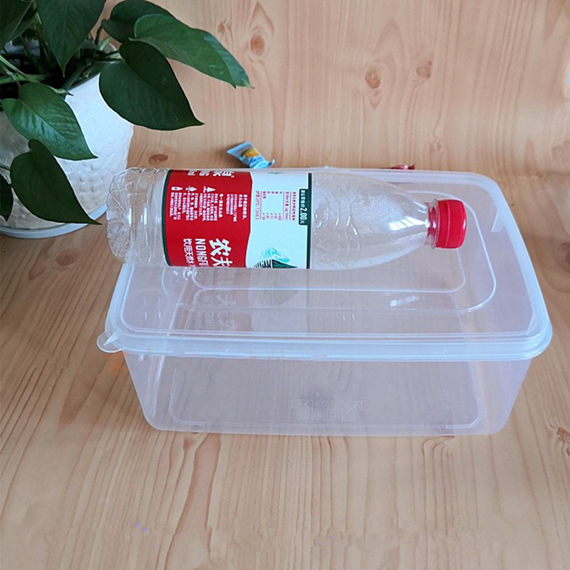 长方形透明食物熟食盒乐高收纳盒塑料大号冰箱装菜保鲜盒微波食品
