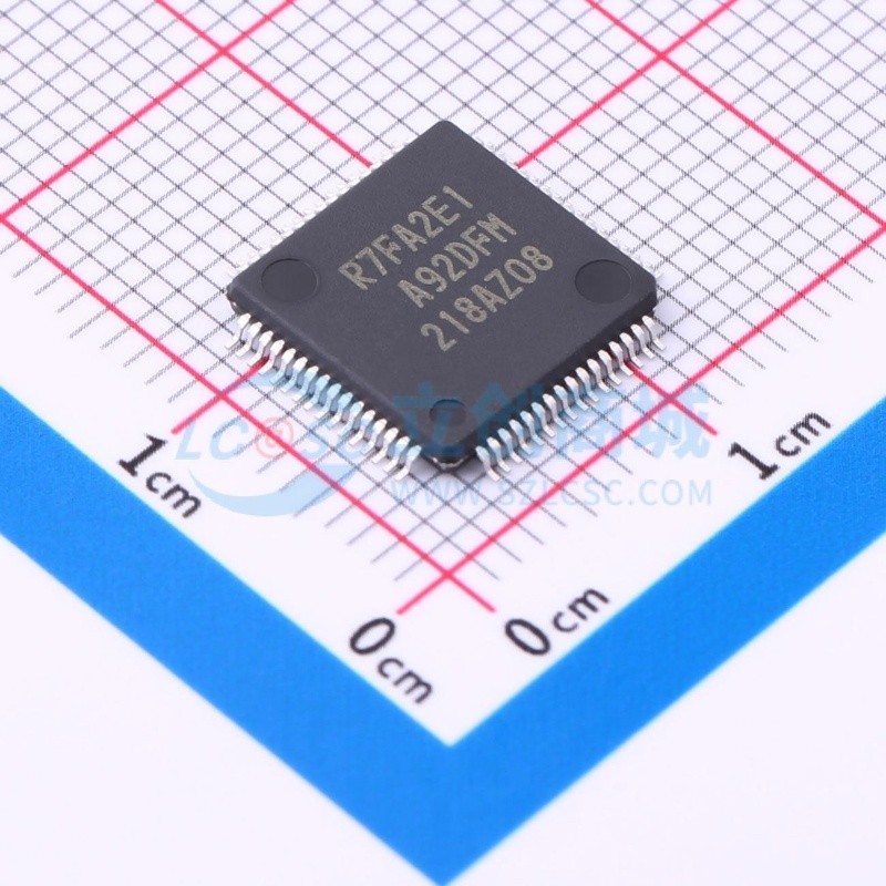 单片机(MCU/MPU/SOC) R7FA2E1A92DFM#AA0 LQFP-64 RENESAS(瑞萨)