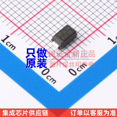 快恢复/高效率二极管 RGF1B DO-214AC onsemi(安森美) 电子元器件