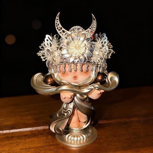 泡泡玛特sp餐桌系列苗族发冠刀架的次序头饰手办苗帽配饰不含娃