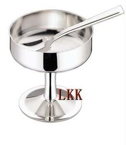 出口欧美 不锈钢/镀金/银雪糕杯 果汁杯 冰激凌杯 奶昔水果沙拉杯