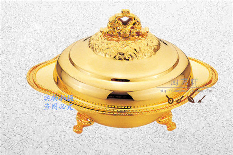 镀金银不锈钢 砂锅煲汤 砂窝庄 鲍翅盅燕窝炖品 煲粥 沙锅 煲仔饭