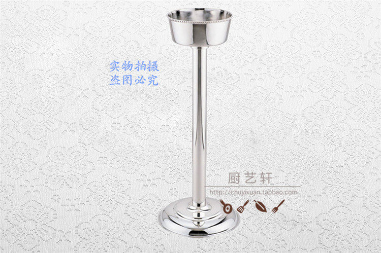 出口欧美 不锈钢镀金银 光身香槟酒架 红酒架 酒托 酒座酒店用品