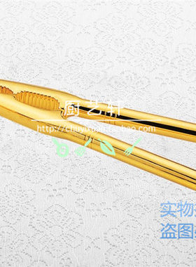 出口欧美 高档不锈钢/镀银/镀金圆柄蟹钳 吃蟹工具 蟹具 食蟹用具