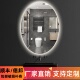 智能镜子椭圆形浴室镜子带灯led镜卫生间镜子壁挂简约灯镜梳妆镜