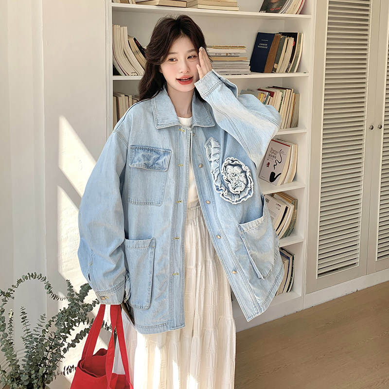 26春款春款浅蓝色牛仔外套2B143-25021-P150-K228图片