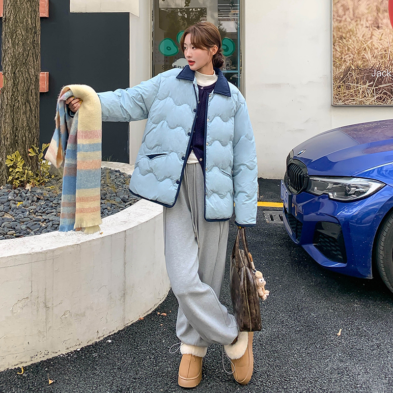 现货蓝色短款小棉衣283-8801-P145-K218，女装棉衣/棉服，浙宝283