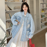 26春款春款浅蓝色牛仔外套2B143-25021-P150-K228，女装短外套，2B143