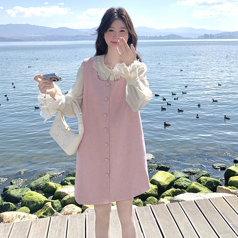 26春款衬衫两件套裙2B143-25024-P155-K228,女装连衣裙,2B143
