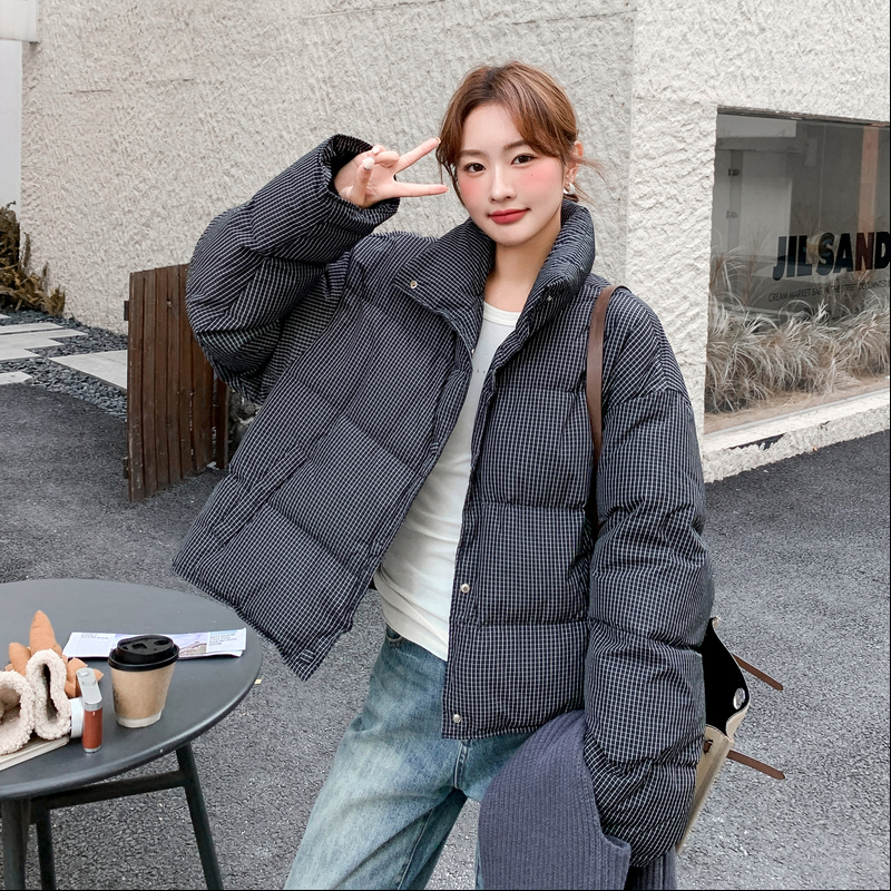 现货带披肩短款格子羽绒服2B143-P295-K438,女装棉衣/棉服,浙宝283 现货带披肩短款格子羽绒服2B143-P295-K438,女装棉衣/棉服,浙宝283