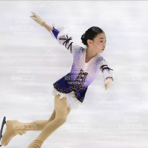 卓宝 设计定制花样滑冰服装 花样溜冰表演服 儿童成人女款裙 n31
