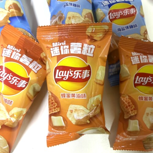 乐事迷你薯粒海盐焦糖蜂蜜黄油儿童小包装零食休闲食品追剧小吃