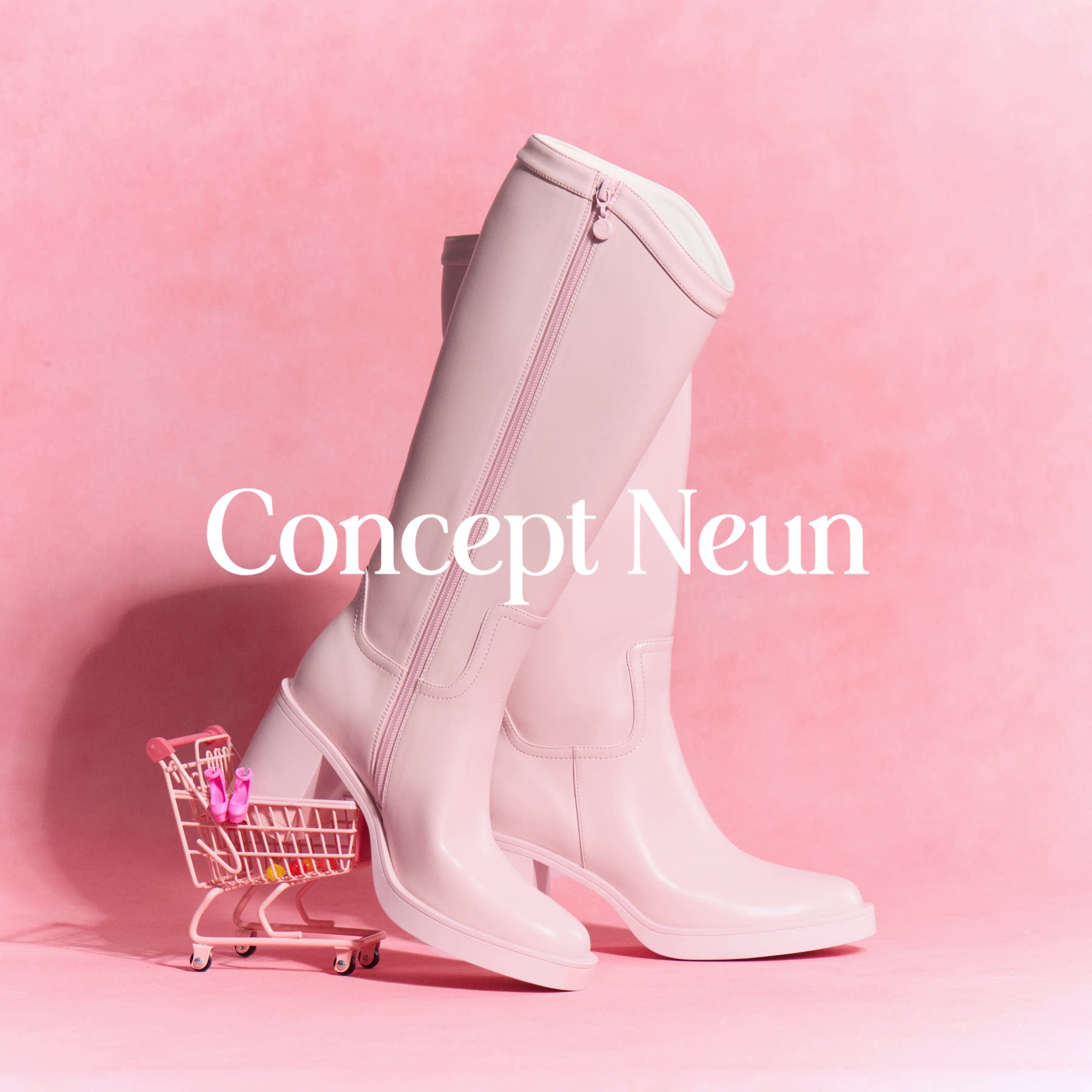 【宁艺卓徐艺洋同款】Concept Neun Dream Girl系列圆头厚底长靴