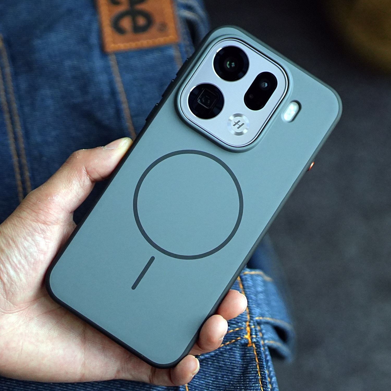 米斯登适用OPPO FindX9Pro肤感磨砂撞色手机壳全包软胶边框防摔magsafe磁吸保护套简约高档金属按键男女新款i