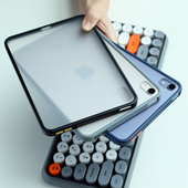 适用苹果iPad Mini7保护套2024新款 mini6简约撞色Air5磨砂无盖4代平板壳10.9寸透明防弯防摔软胶边后壳吸笔槽