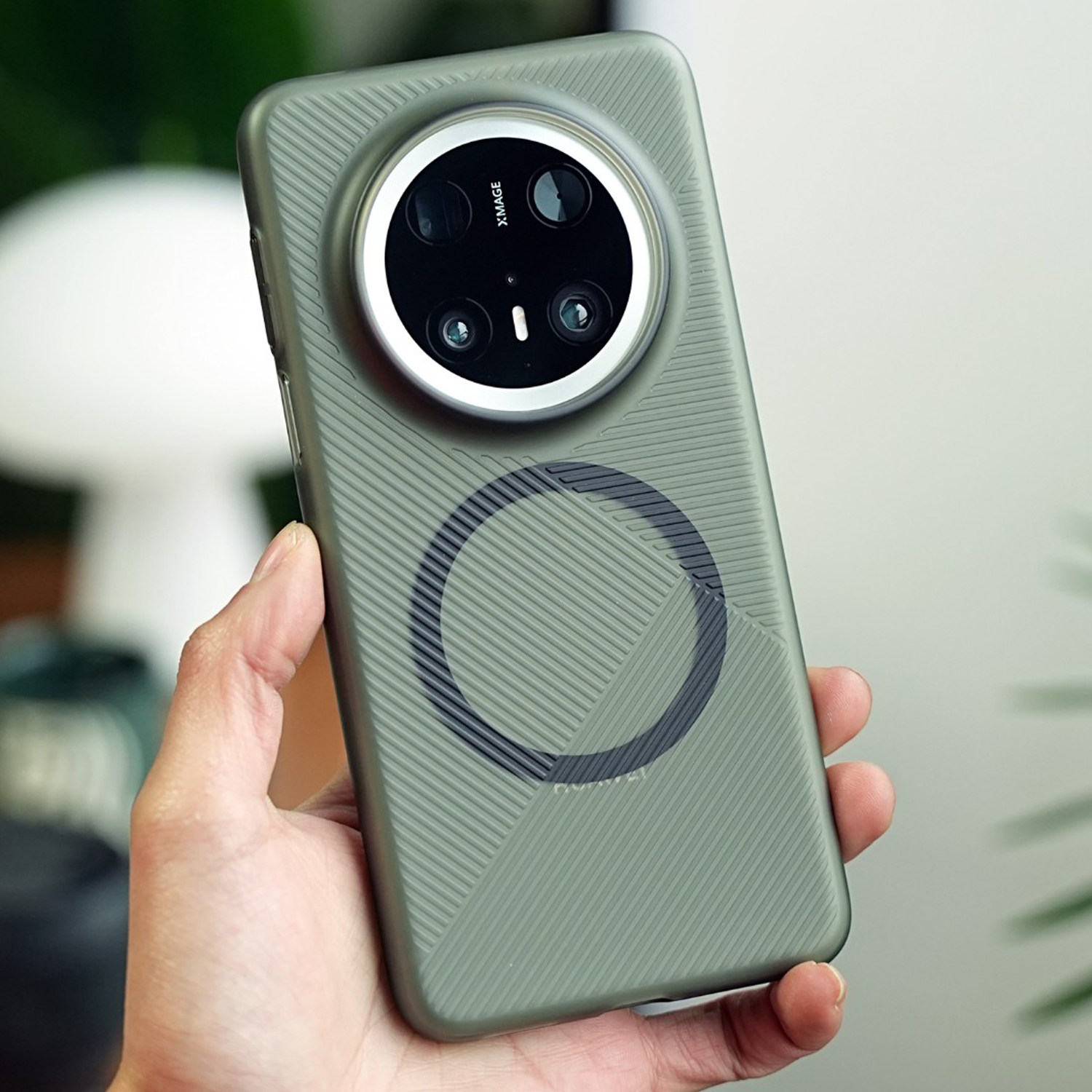 米斯登适用于华为Mate70Pro几何纹理手机壳mate60超薄裸机感磁吸保护套简约半透明磨砂防滑全包硬壳散热+新款