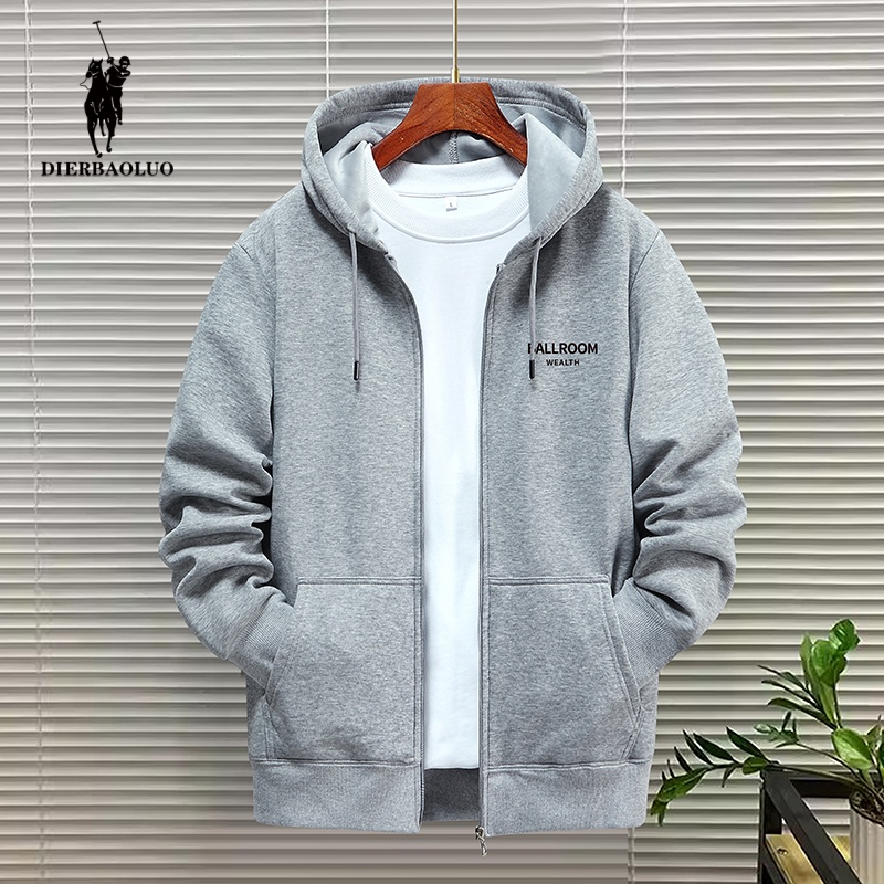 2025新款正品秋冬男士卫衣新款连帽开衫宽松加绒上衣潮牌大码外套