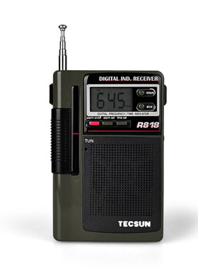 tecsun袖珍随身听微型家用收音机