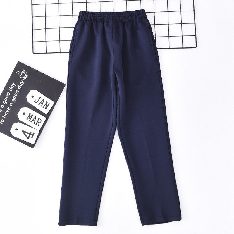 统一定制高中小学生校服长裤藏蓝色纯色直筒裤南韩丝透气休闲裤,运动服/休闲服装,运动长裤,淘宝优惠券,粉丝福利购,淘宝优惠卷