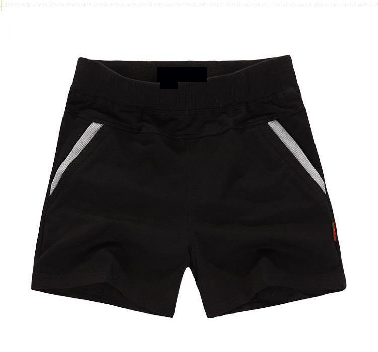 秋冬欧美女装拼色短裤显瘦宽松靴裤运动短裤女休闲跑步大码热裤潮