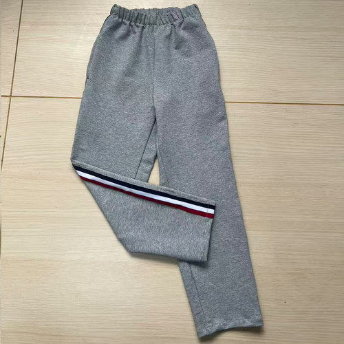 浅灰学生校服长裤子四季可定做