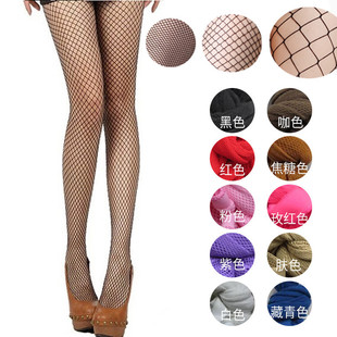 小网格渔网袜黑丝性感情调过膝长筒薄款夏季鱼网丝袜黑色不掉档潮