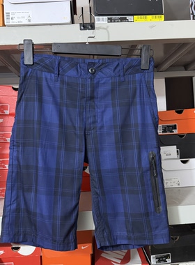 耐克/Nike 男款 夏季薄款格子休闲宽松直筒五分裤466662 断码S码