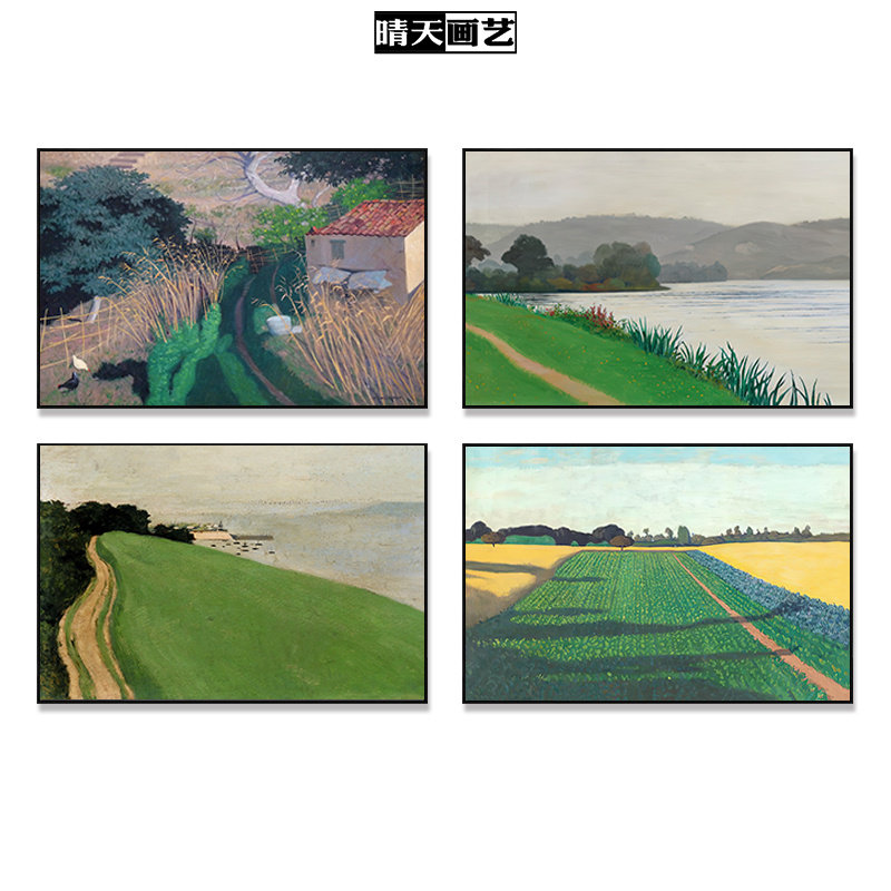 现代简约安格尔油画风景装饰画芯小众文艺客厅餐厅民宿挂画自粘画