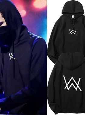 嘉豪同款战衣艾伦沃克连帽卫衣服男秋冬2025青少年学生加绒外套装