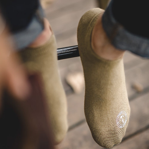 精梳棉不掉跟棉袜纯色复古印花