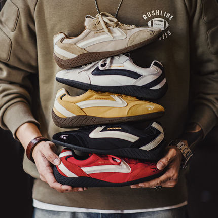 马登极速赛车鞋男生复古红色经典德训鞋女薄底健身运动休闲板鞋子