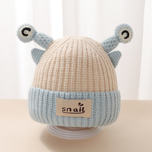 秋冬新款个性宝宝毛线帽