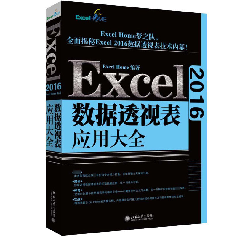 正版 Excel2016数据透视表应用大全 9787301298923 北京大学