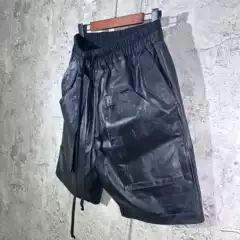 New Dark Julius 7 Waxed Glossy Three-Dimensional Multi-Pocket Silhouette Trendy Coated Shorts Men's Five-Point Shorts