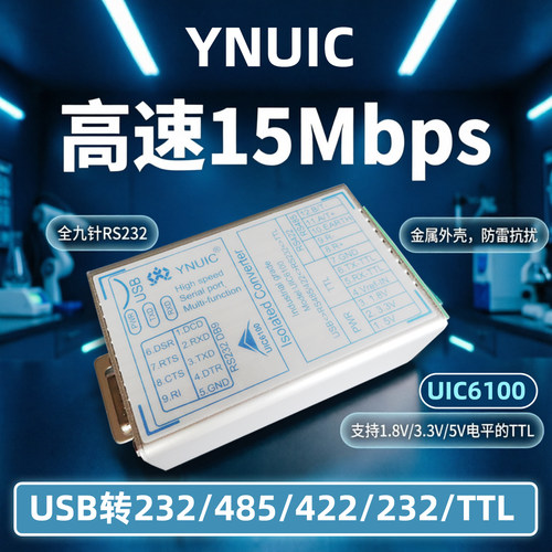 高速15M隔离USB转485422232TTL