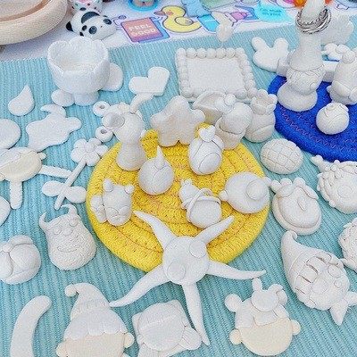 小哥比纸粘土造型土雕塑泥纸浆泥儿童玩泥手工制作 环保黏土340克