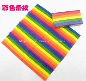 小八腊子手工dii材料彩色印花纸巾花色手帕餐巾纸包送礼新款