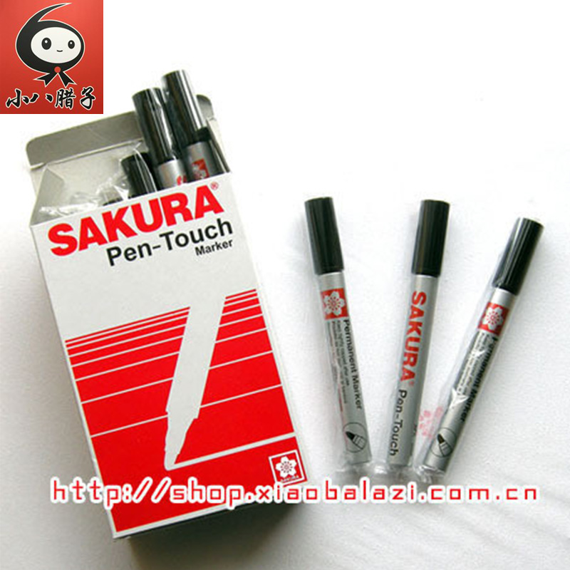 一支让我疯狂囤货的日此樱花Sakura单头油性记号笔！绘画+快递标记都超绝