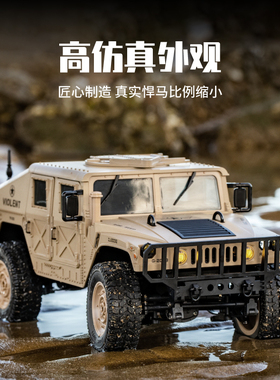 JJRC专业RC悍马C8835遥控汽车全比例成人攀爬越野车电动模型