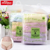 3条超市同步蝶安芬纯棉老款 女士中腰三角透气不过敏妈妈内裤