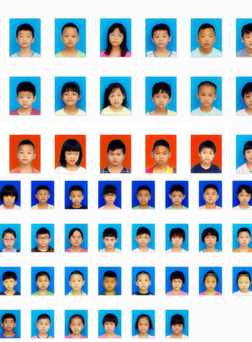 加厚背景布淘宝拍照证件照结婚驾照人像寸照蓝白色背景布卷发扣孔