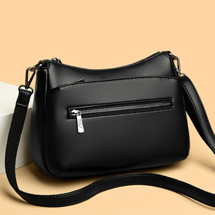 真皮软皮包包女斜挎包2023新款百搭时尚女土单肩包中年妈妈包小包